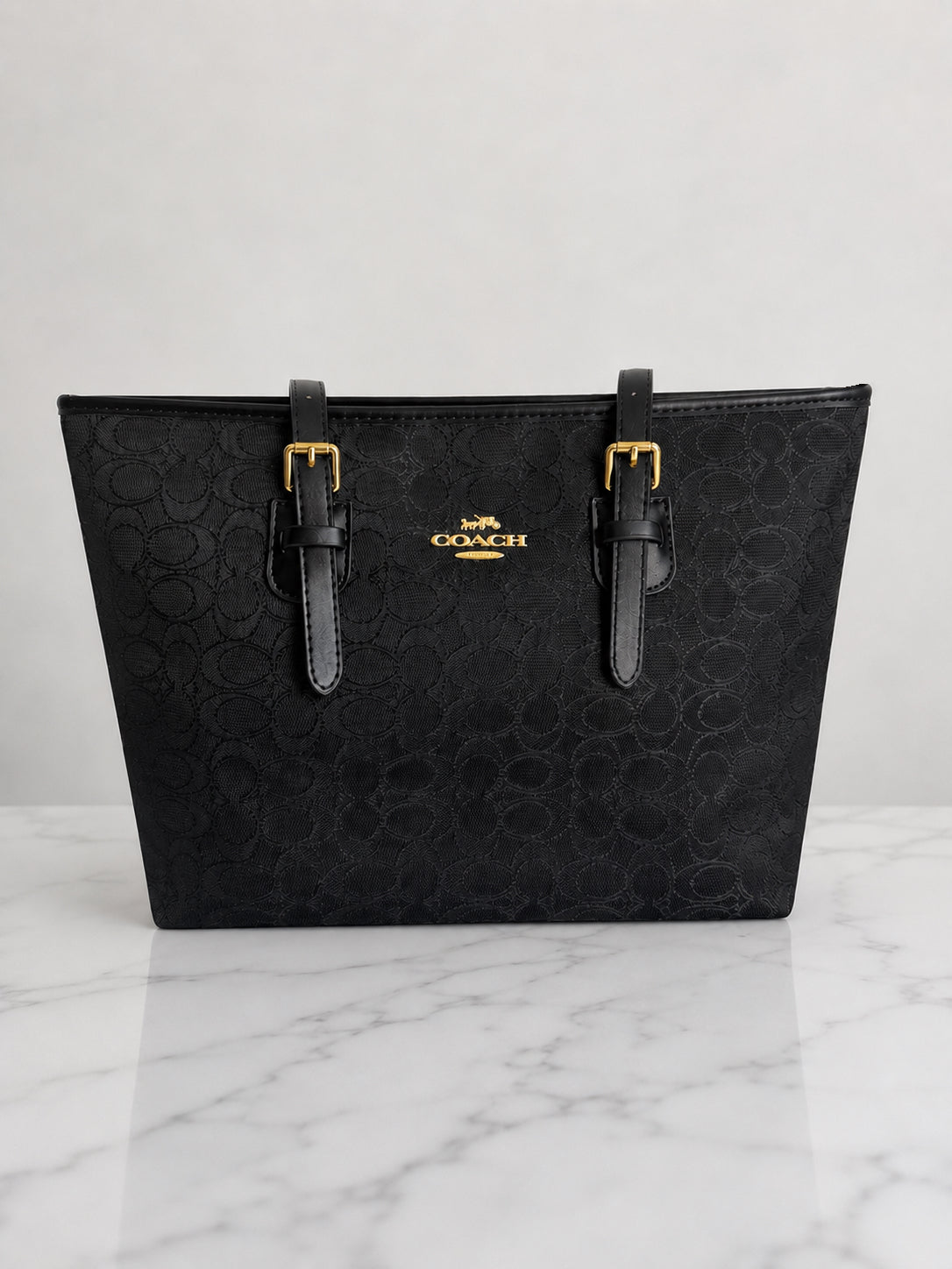 Coach tote buckle bag