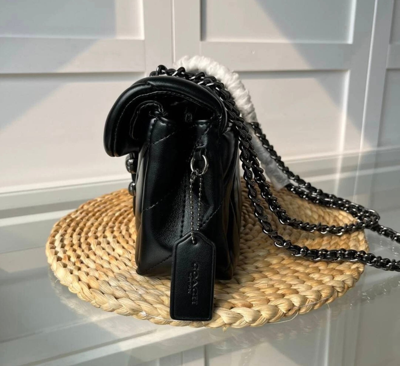 Genuine leather Gun metal