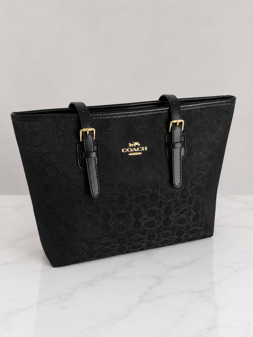 Coach tote buckle bag