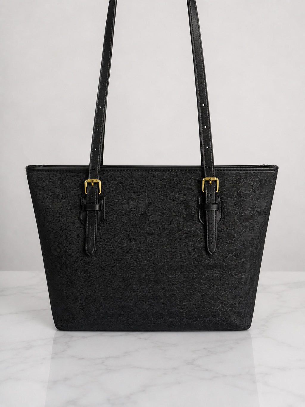 Coach tote buckle bag