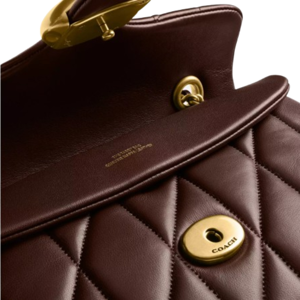 Quilted Brown & Gold