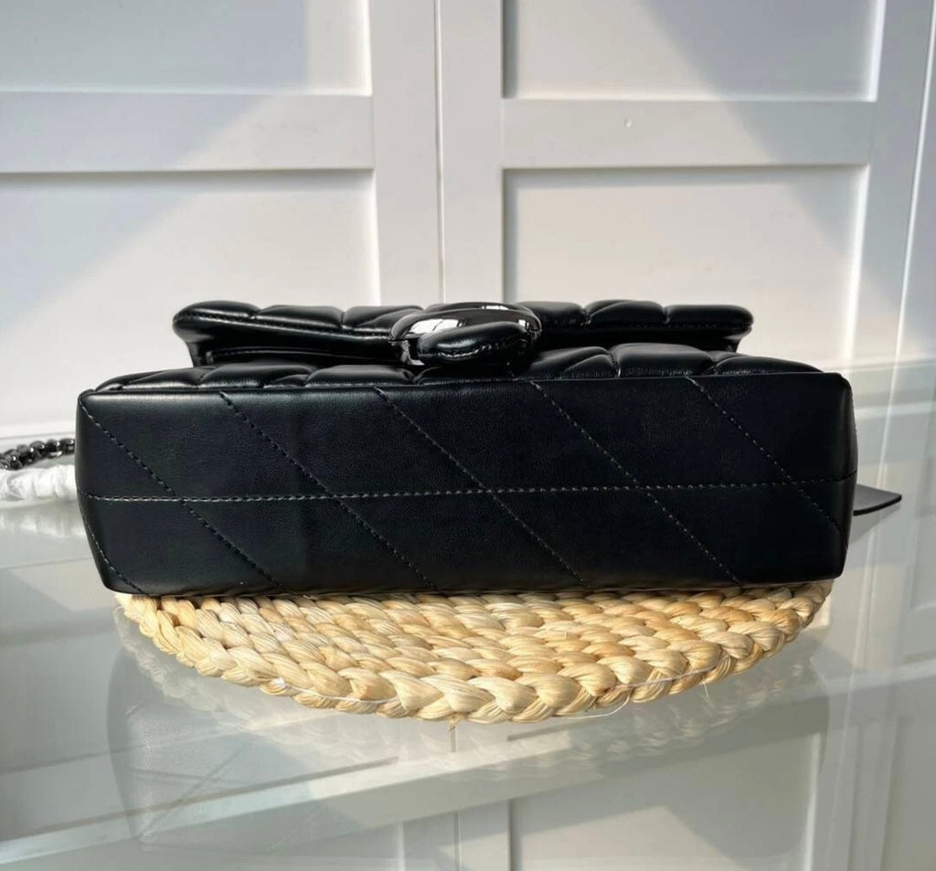 Genuine leather Gun metal